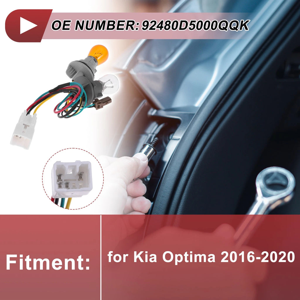 Tail Light Socket Wiring for Kia Optima (2016–2020) No. 92480D5000Q QK