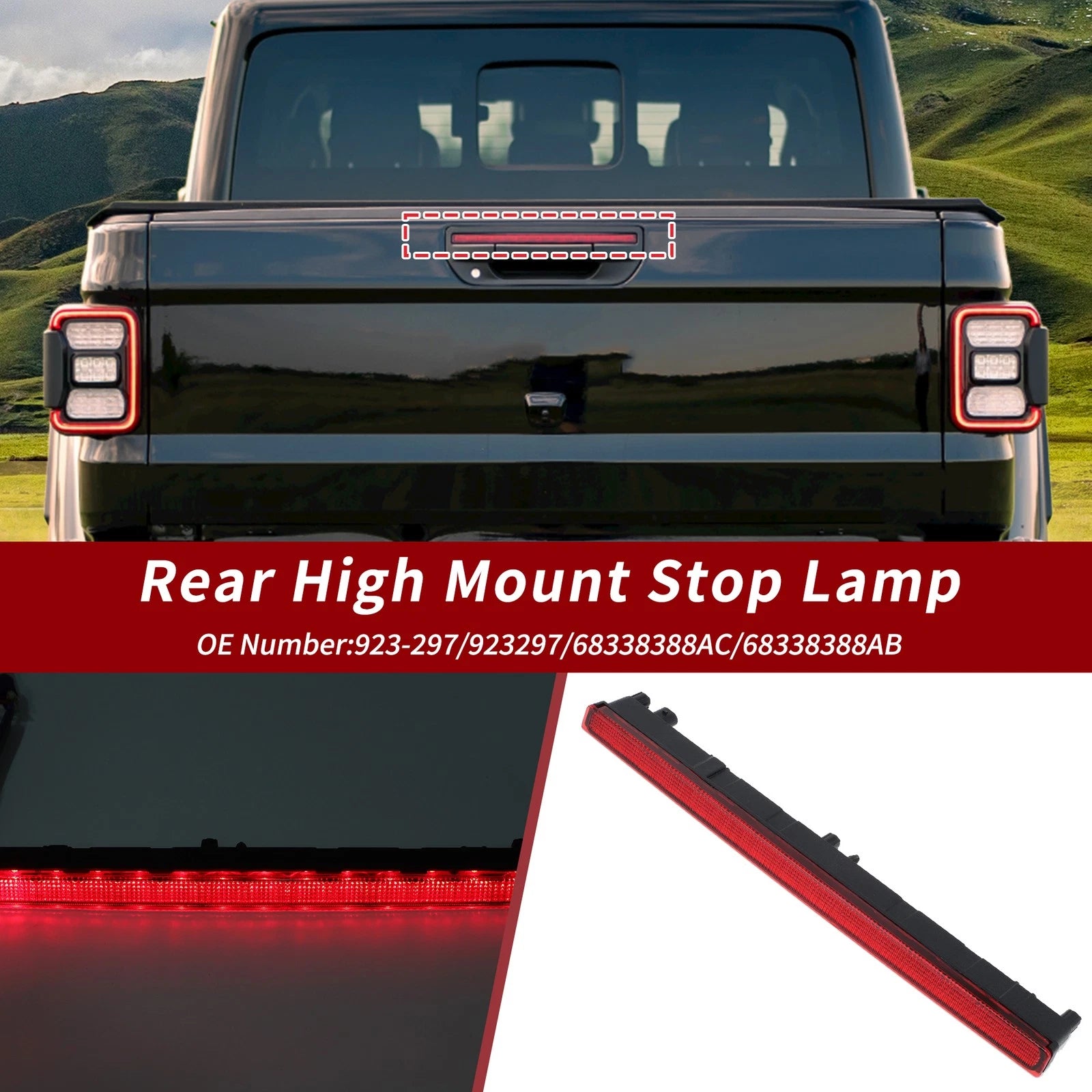 LED Third Brake Light for Jeep Gladiator (2020–2025) 68338388AC