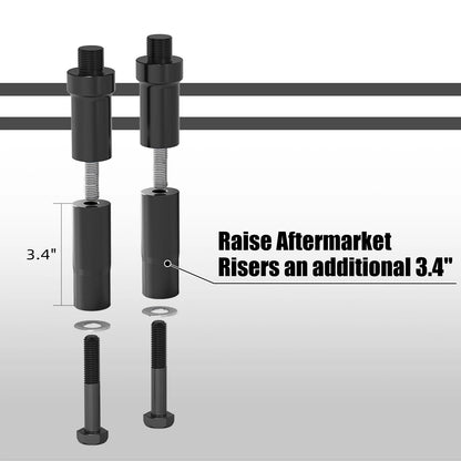 3.7" Handlebar Riser Extensions for Harley Street Bob FXBB (2018–2023)