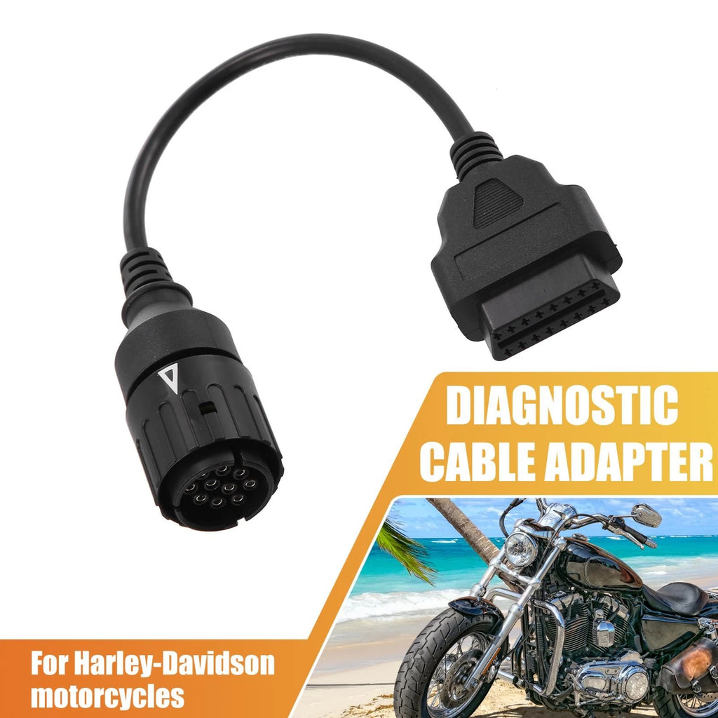OBD2 Diagnostic Adapter Cable to 10 Pin for BMW Motorcycle (2010–2016)