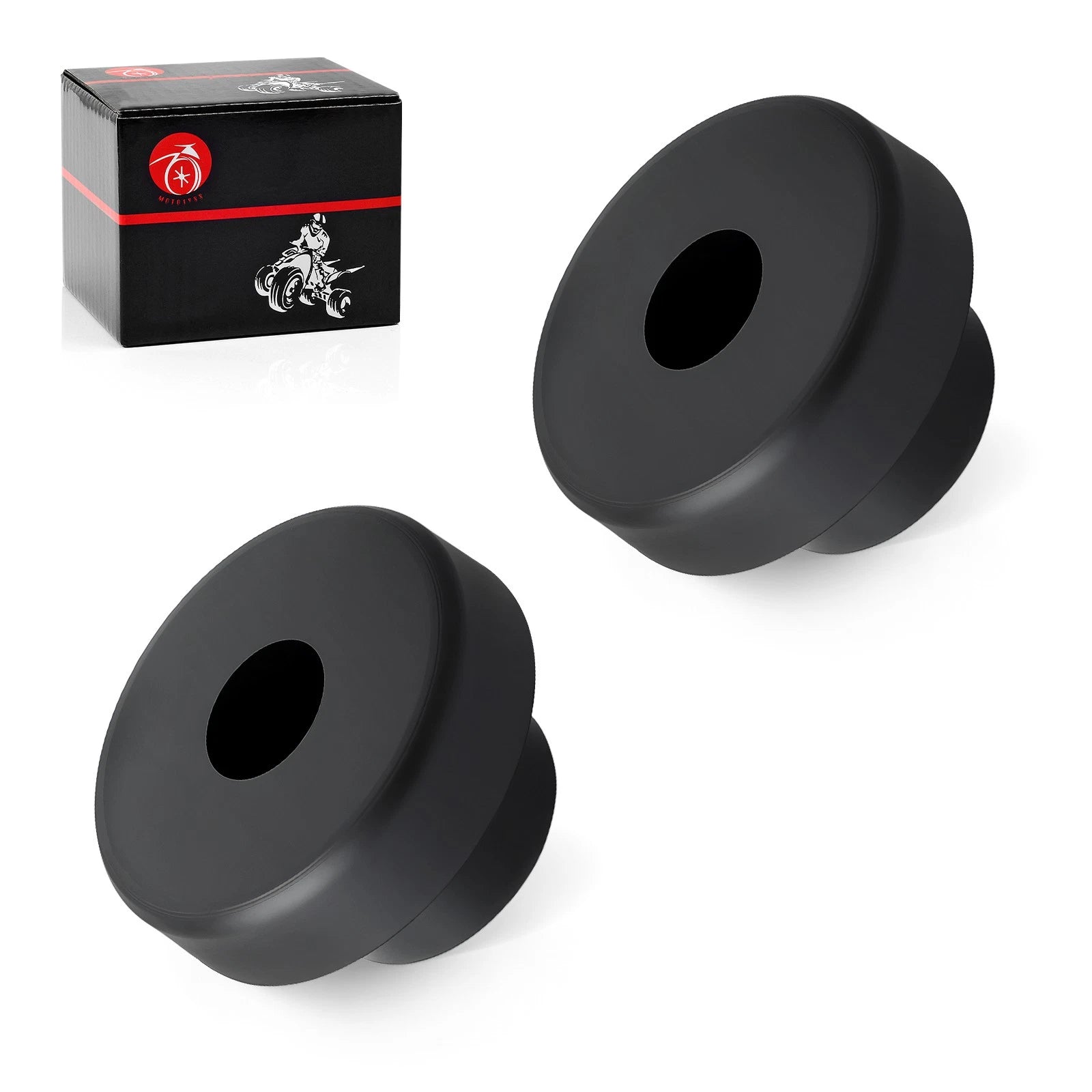 2X Rubber Radiator Mount Bushing for Polaris Sportsman 700 (2002–2008)