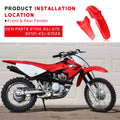 Front & Rear Back Fender Red for Honda CRF100F (2004–2008)