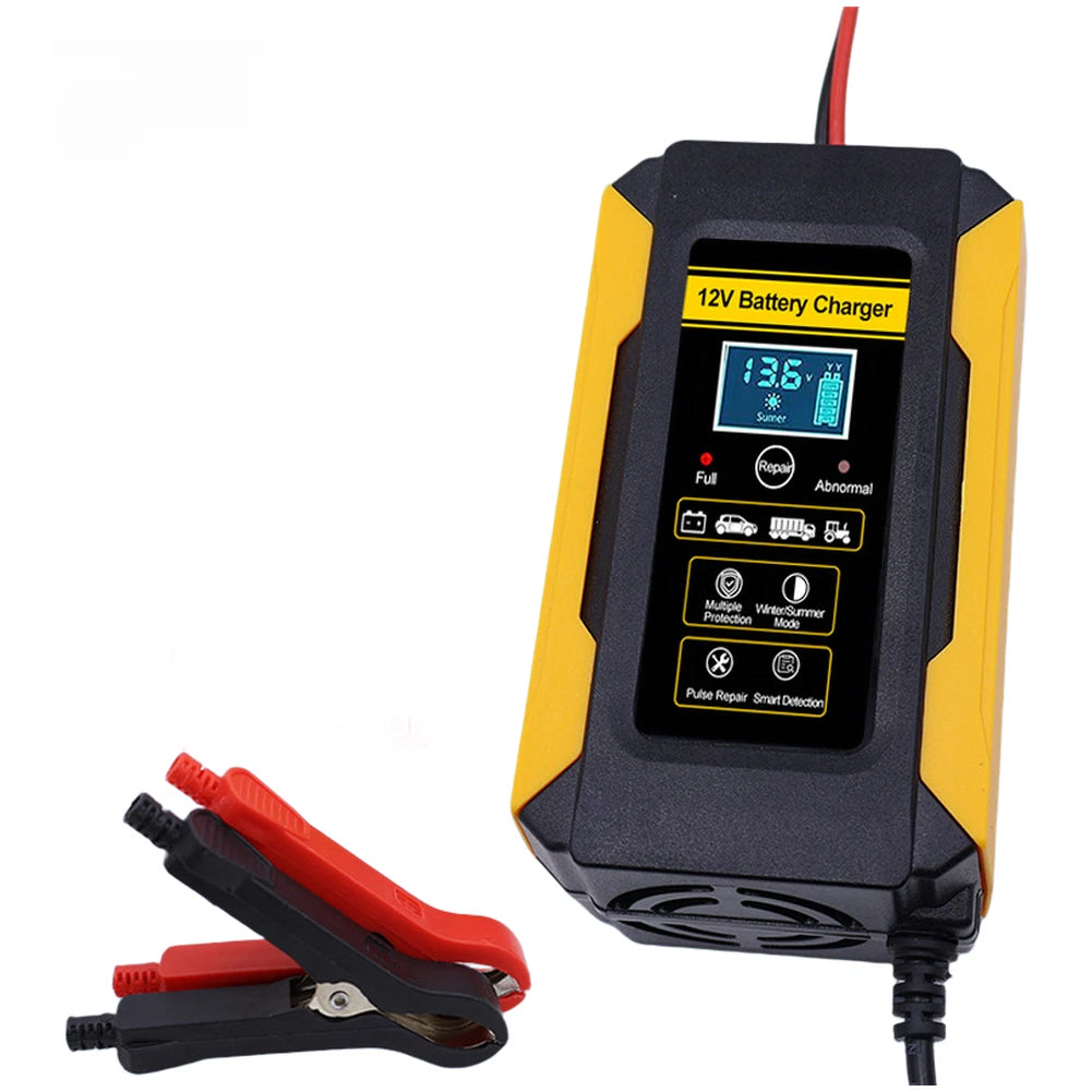 12V 6A Battery Charger for Vehicles (Automatic Full Charge Detection)