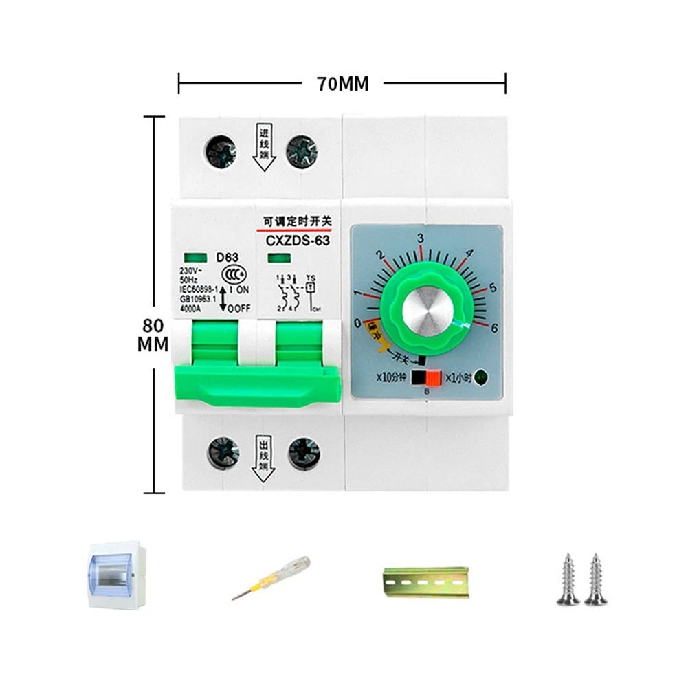 Adjustable Mechanical Time Switch for High Power Usage