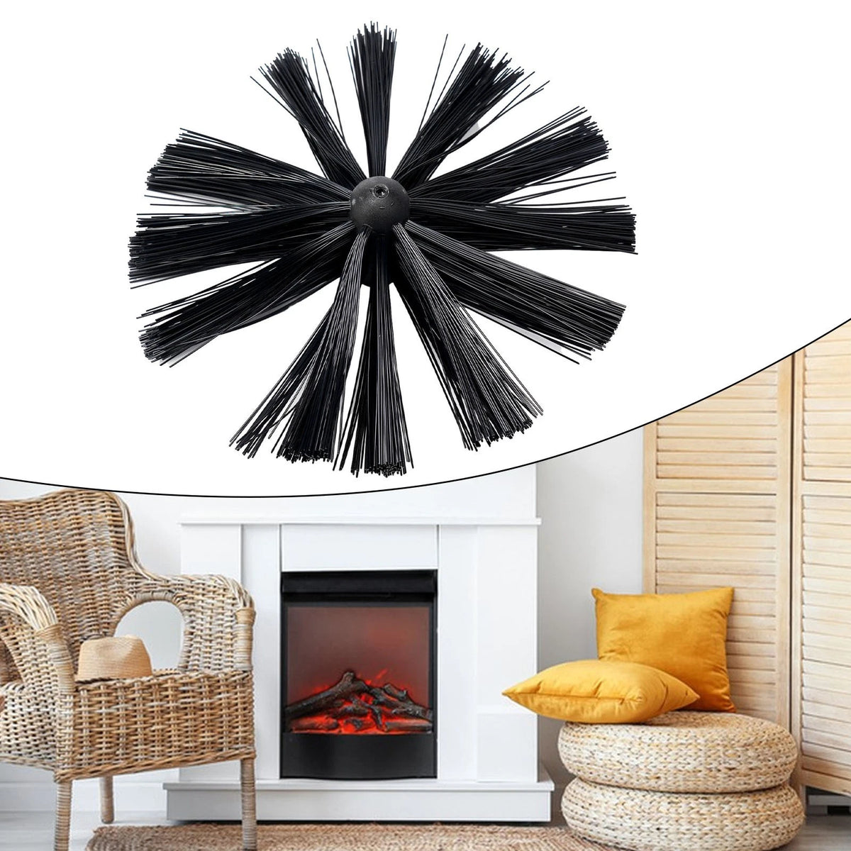 200mm Dryer Vent Cleaning Brush for Chimney Lint Removal