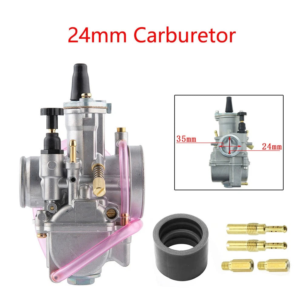 24mm Carburetor for PWK24 Keihin KOSO OKO ATV Go Kart (Fitment Specific)