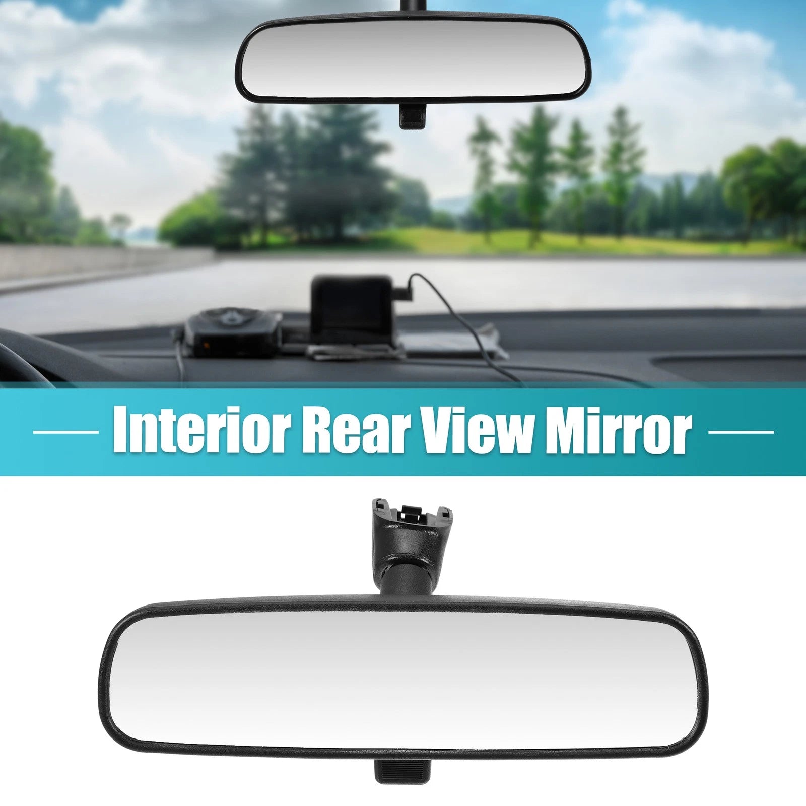 Interior Rearview Mirror Black Replacement for Nissan Altima (2013–2018)