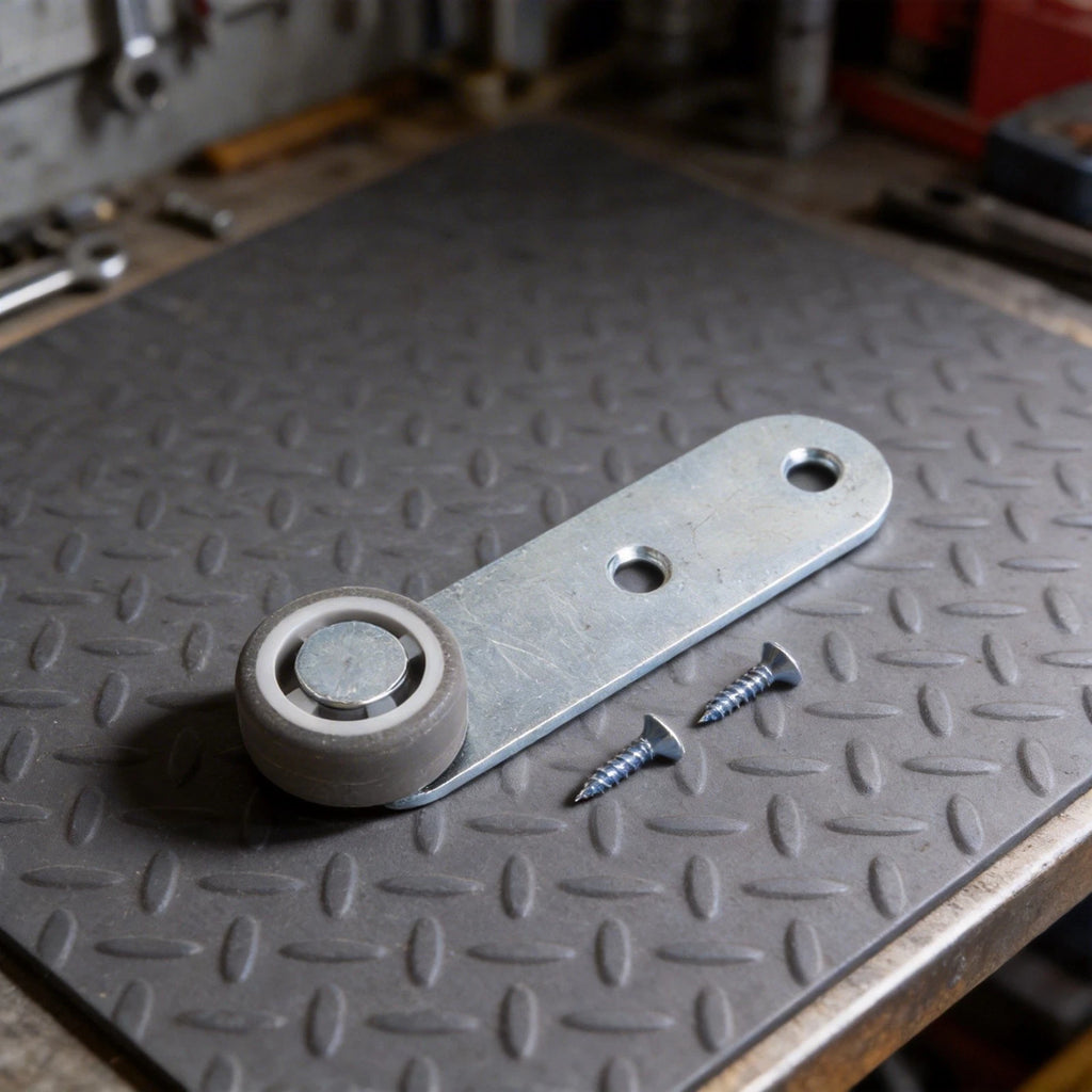 Sagging Door Support Wheel with Galvanized Steel and Rubber Wheel