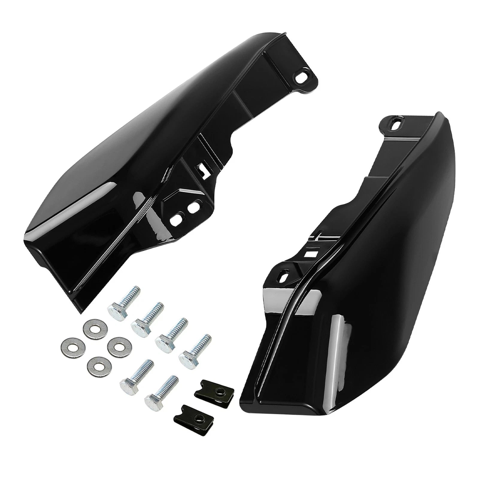 Black Mid Frame Air Deflectors for Harley Electra Glide 2017–2023