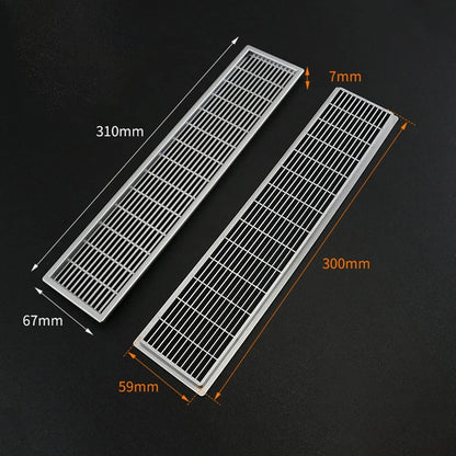 Air Vent Grille for Wardrobe (Rectangular ABS Exhaust Mesh)