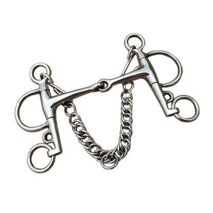 12 5cm Stainless Steel Horse Bit Snaffle for Equestrian Training