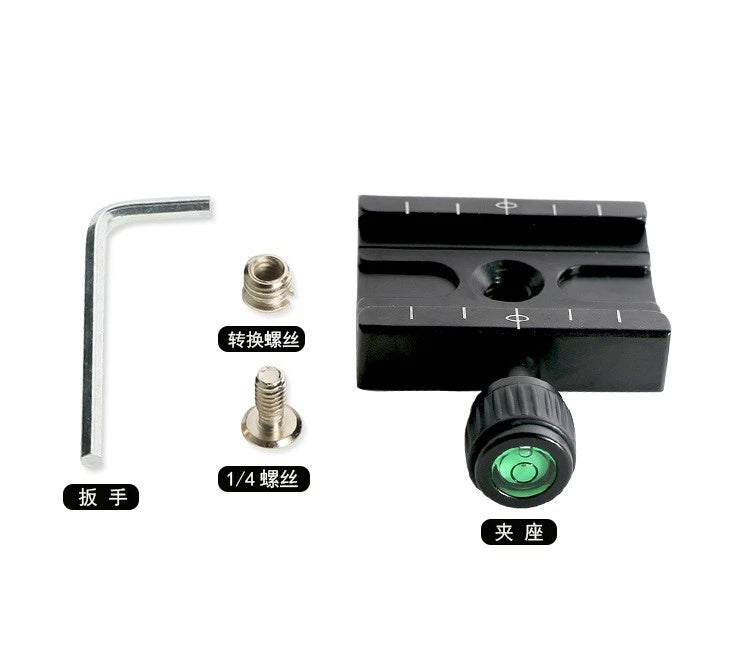 1/4" Screw Quick-release Plate & Clamp for Arca-Swiss Tripod Ball Head