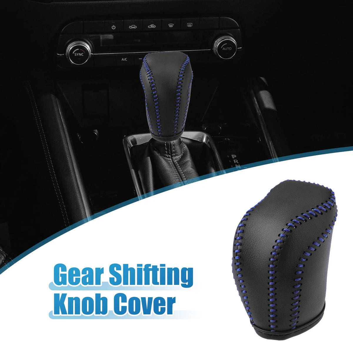 Gear Shift Head Knob Cover Replacement for Toyota RAV4 (2013–2016) Black
