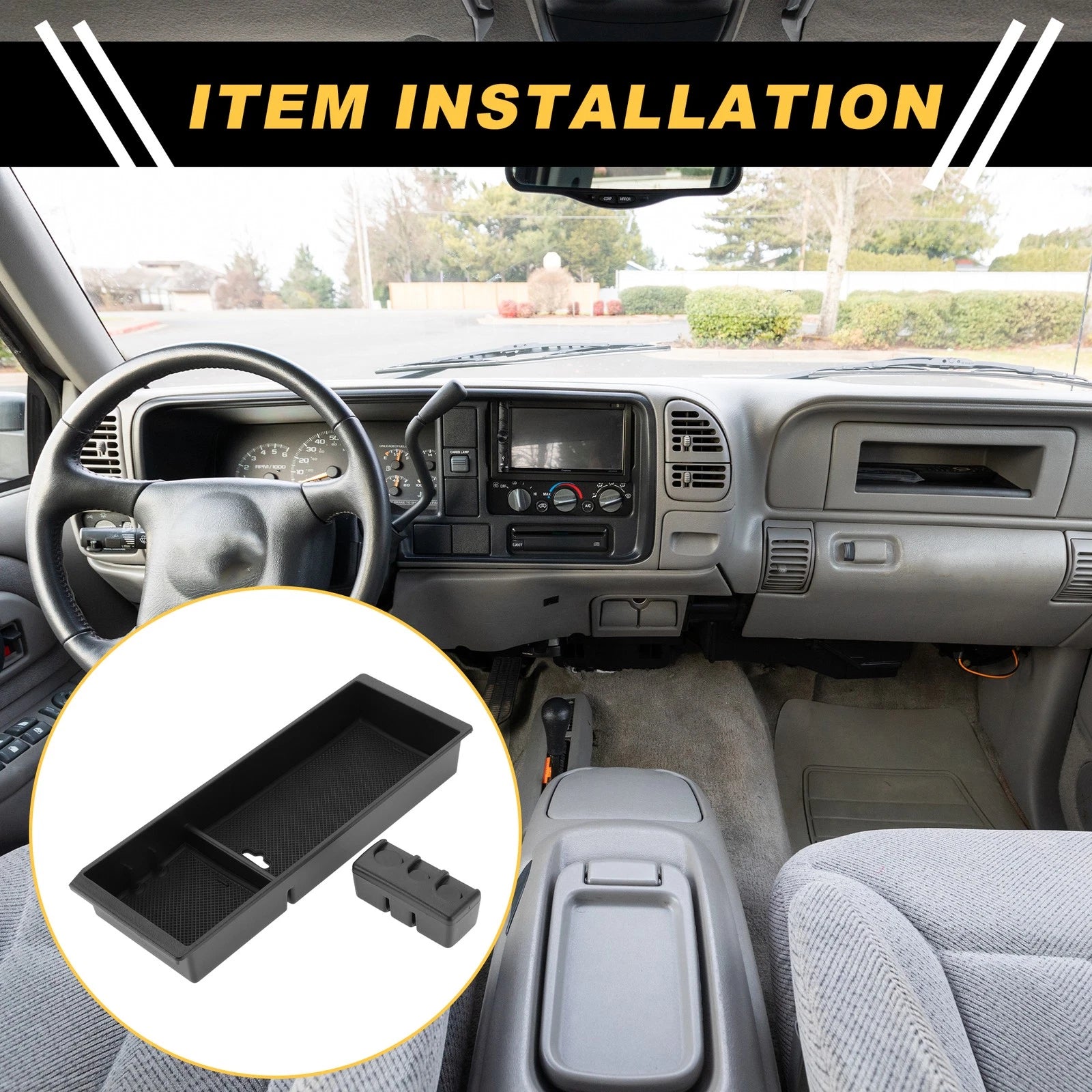 Center Console Armrest Organizer Tray Replacement for Ford F-150 (2015–2020)