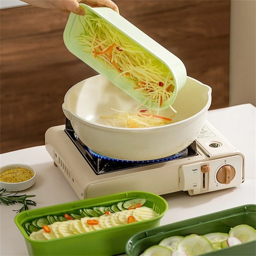 3 Basket Cutter Vegetable Slicer for Efficient Kitchen Use