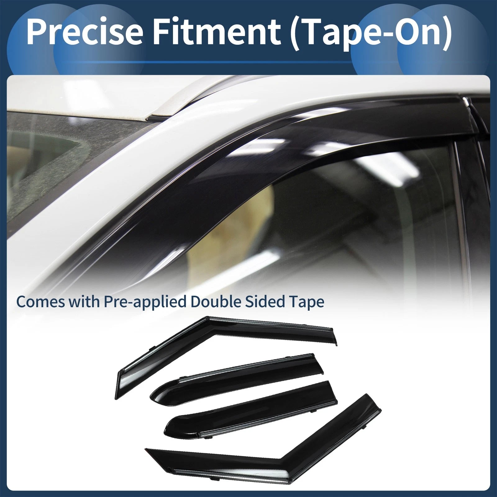 Window Deflectors Side Vent Visors Replacement for Chevrolet Trailblazer (2021–2021)