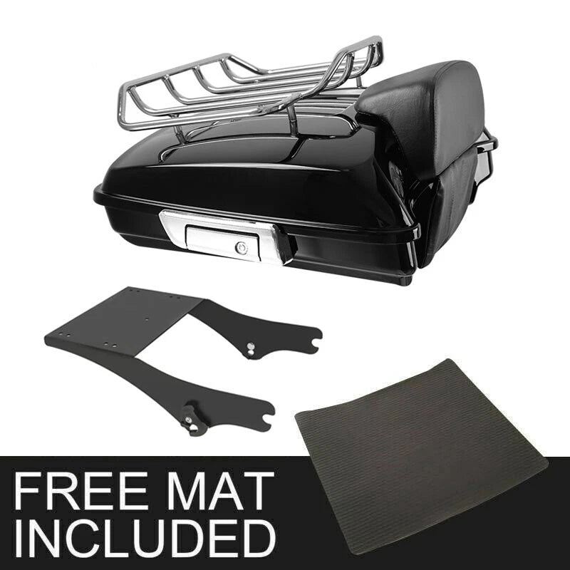 Razor Trunk Backrest Rack Mount for Harley Davidson Touring (1997–2008)