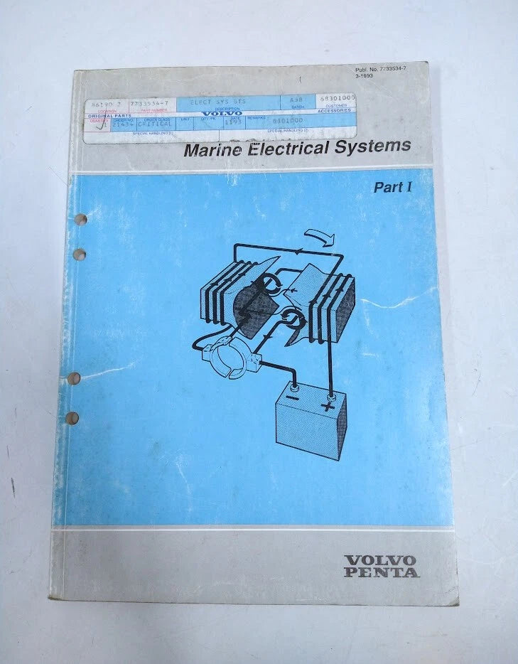 Marine Electrical Systems Part 1 Manual for Volvo Penta (7733534)