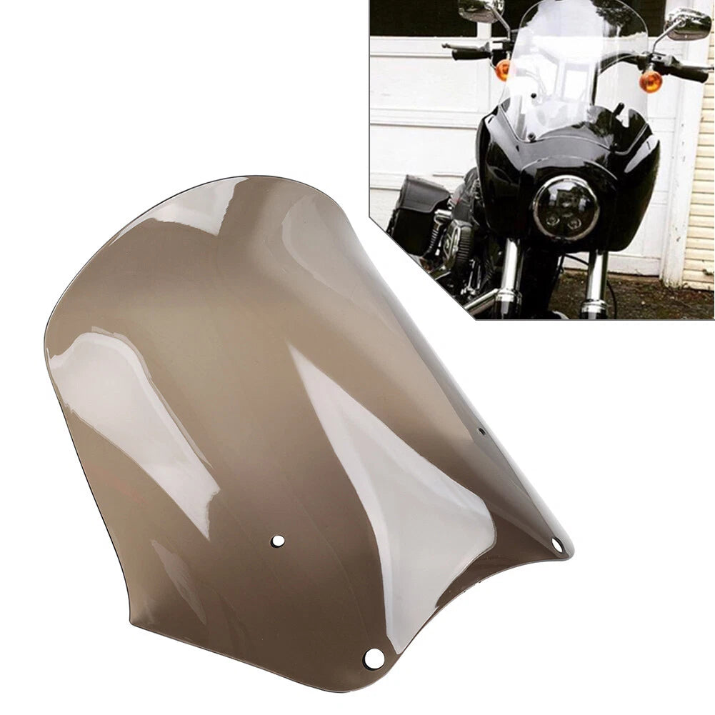 15" Yellow Windshield for Harley Dyna Low Rider Fat Street Bob (2006–2017)