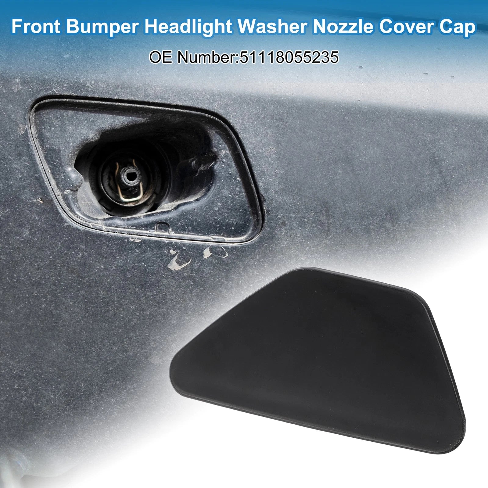 Front Left Bumper Headlight Washer Nozzle Cap for BMW M5 (2013–2016)