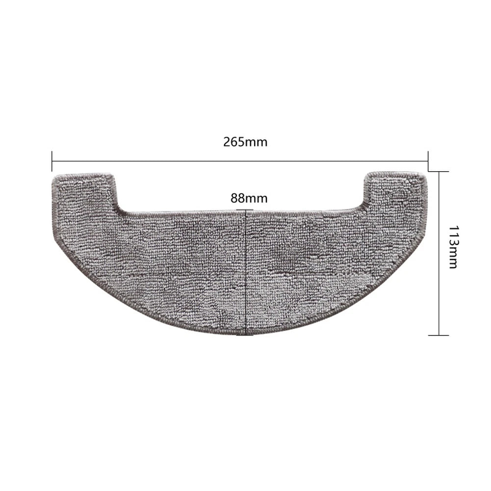 4X Mop Cloths for Midea VCR S6 Plus Robot Vacuum Cleaner (Microfiber)