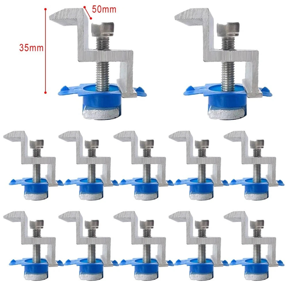 12X Solar Panel Bracket Clamps for Mounting Rail