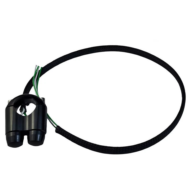 Two-Function Handlebar Switch for Motorcycles (Aluminum Alloy Body)