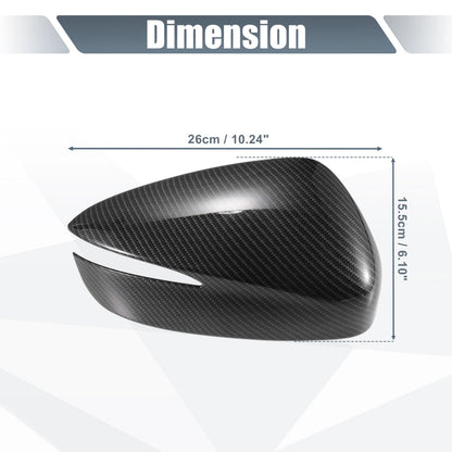1 Pair Rearview Mirror Cover Overlay Carbon Fiber for Mazda CX-5 (2015)