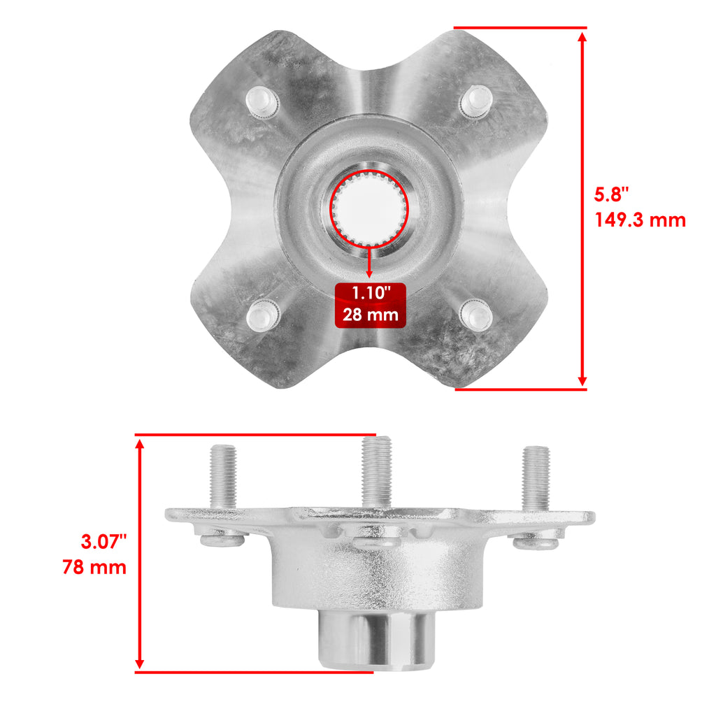 Rear Right Axle Wheel Hub Replacement for Honda TRX420FA1 2014-2024