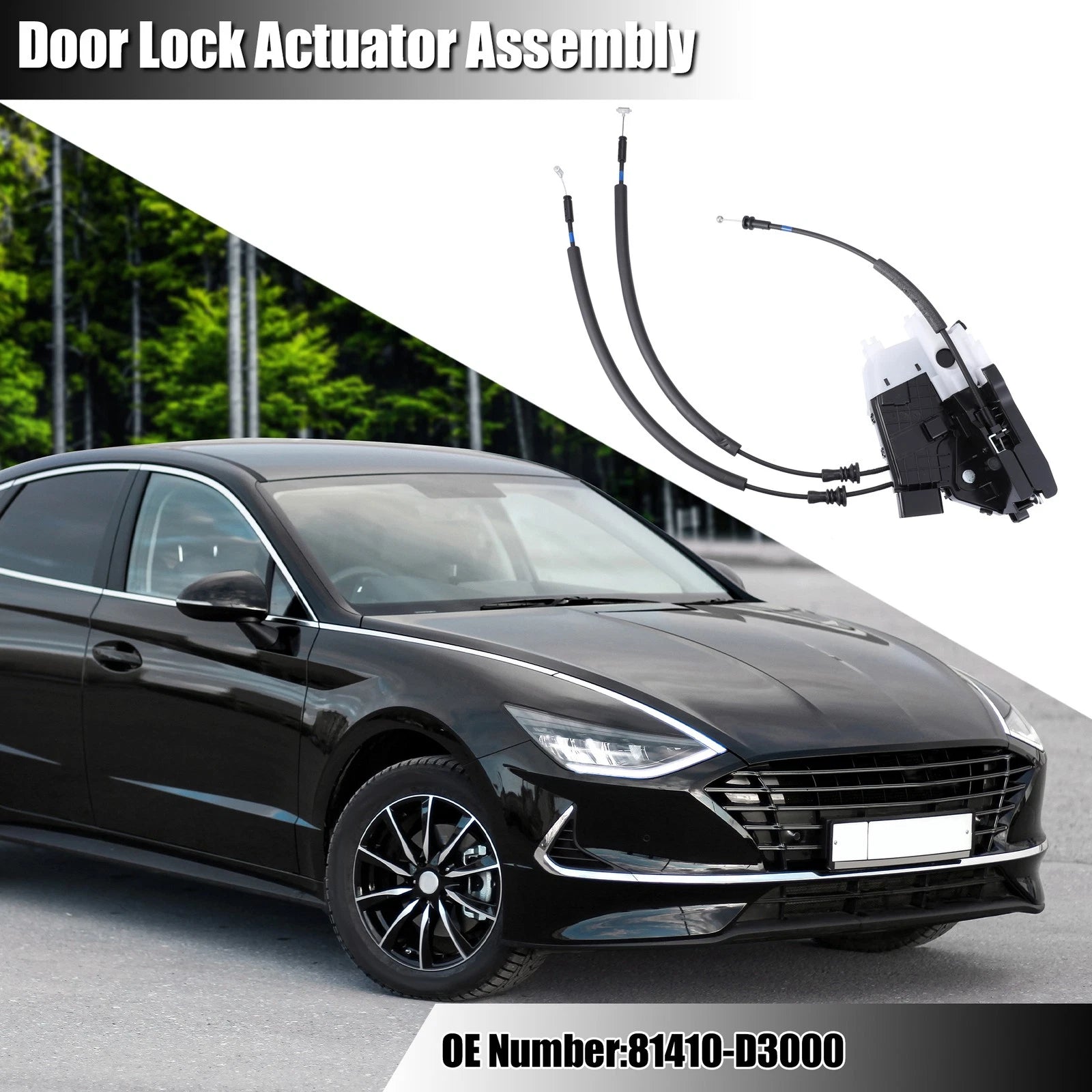 Rear Left Door Latch Lock Actuator Assembly for Hyundai Tucson (2016–2019)