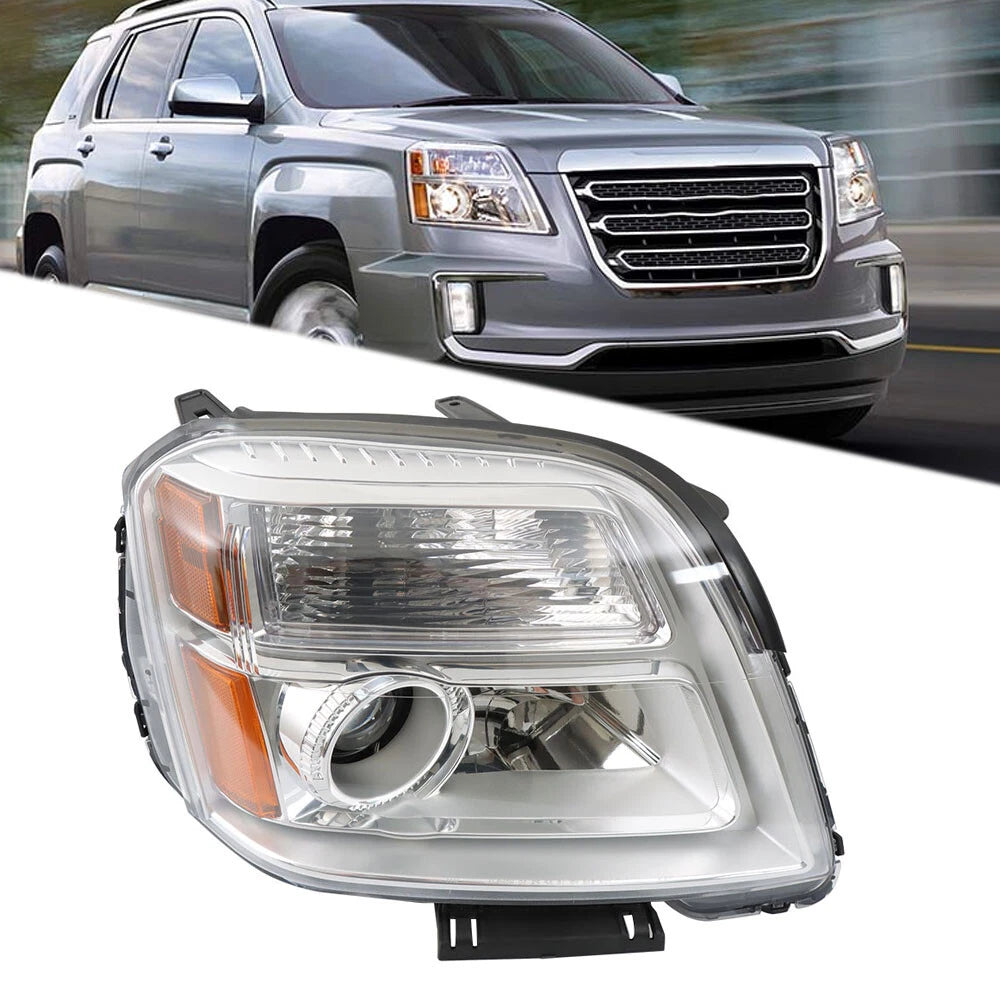 Chrome Headlight Assembly for GMC Terrain SLE/SLT (2016–2017) RH Halogen