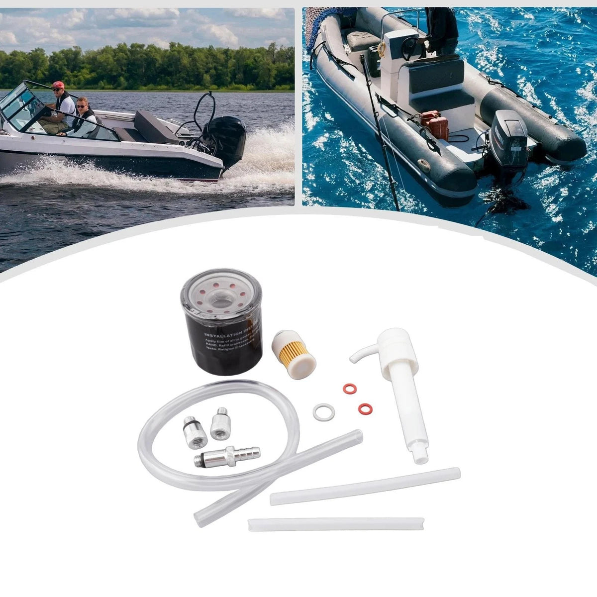 Outboard Oil Change Filter Kit for Yamaha 50 60 115 HP Fuel Filter Kit