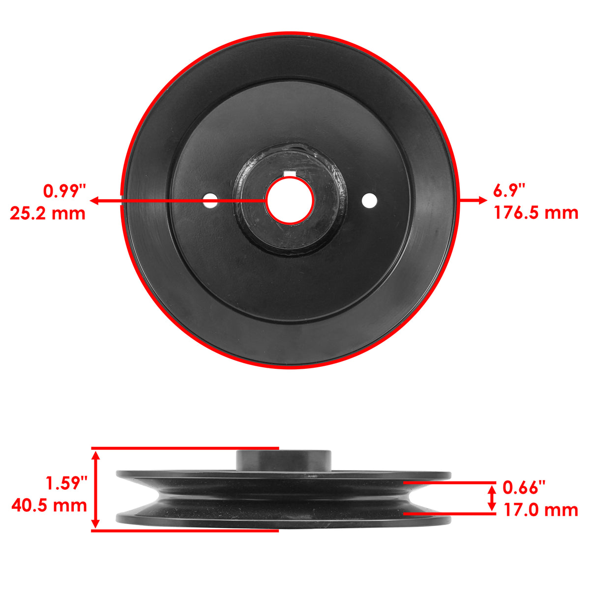 Deck Pulley Replacement for Bad Boy AOS AOS Diesel 72 Inch (2007–2010)