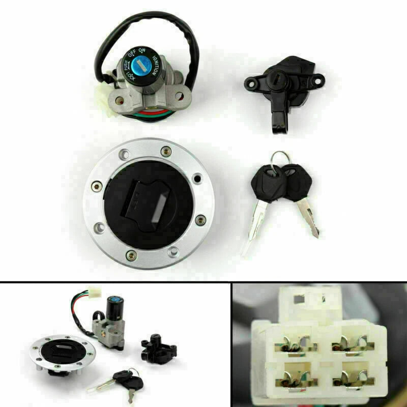 Ignition Switch Lock & Fuel Gas Cap Set for Suzuki GSXR400 (1990–1995) RF900 (1999)