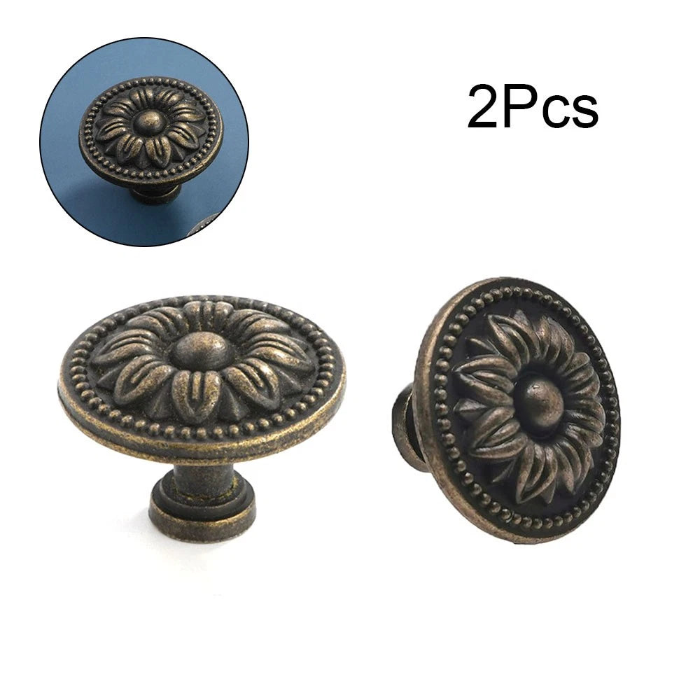 2X Antique Bronze Handle Knob Pull for Drawer Door Cabinet (Universal)