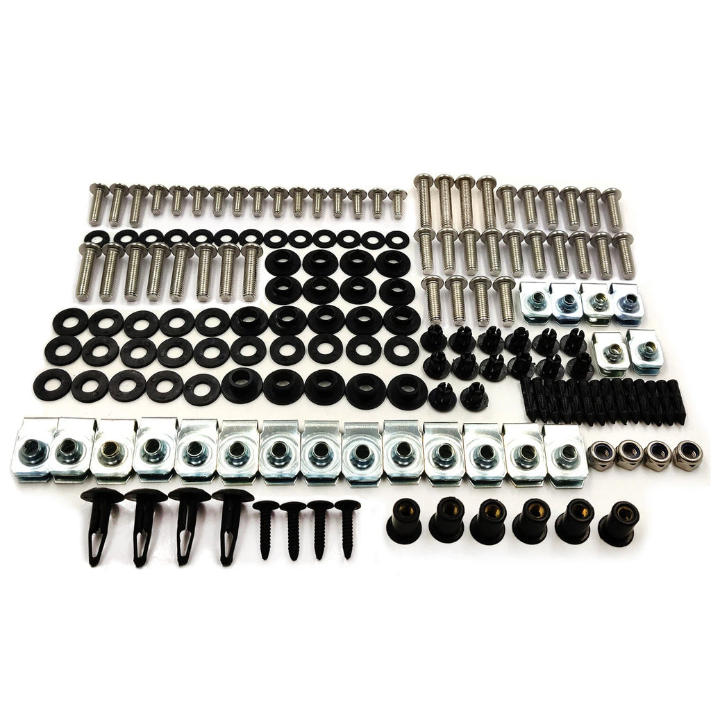 Complete Chrome Fairing Bolt Kit for Yamaha YZF R1 (2004–2006)