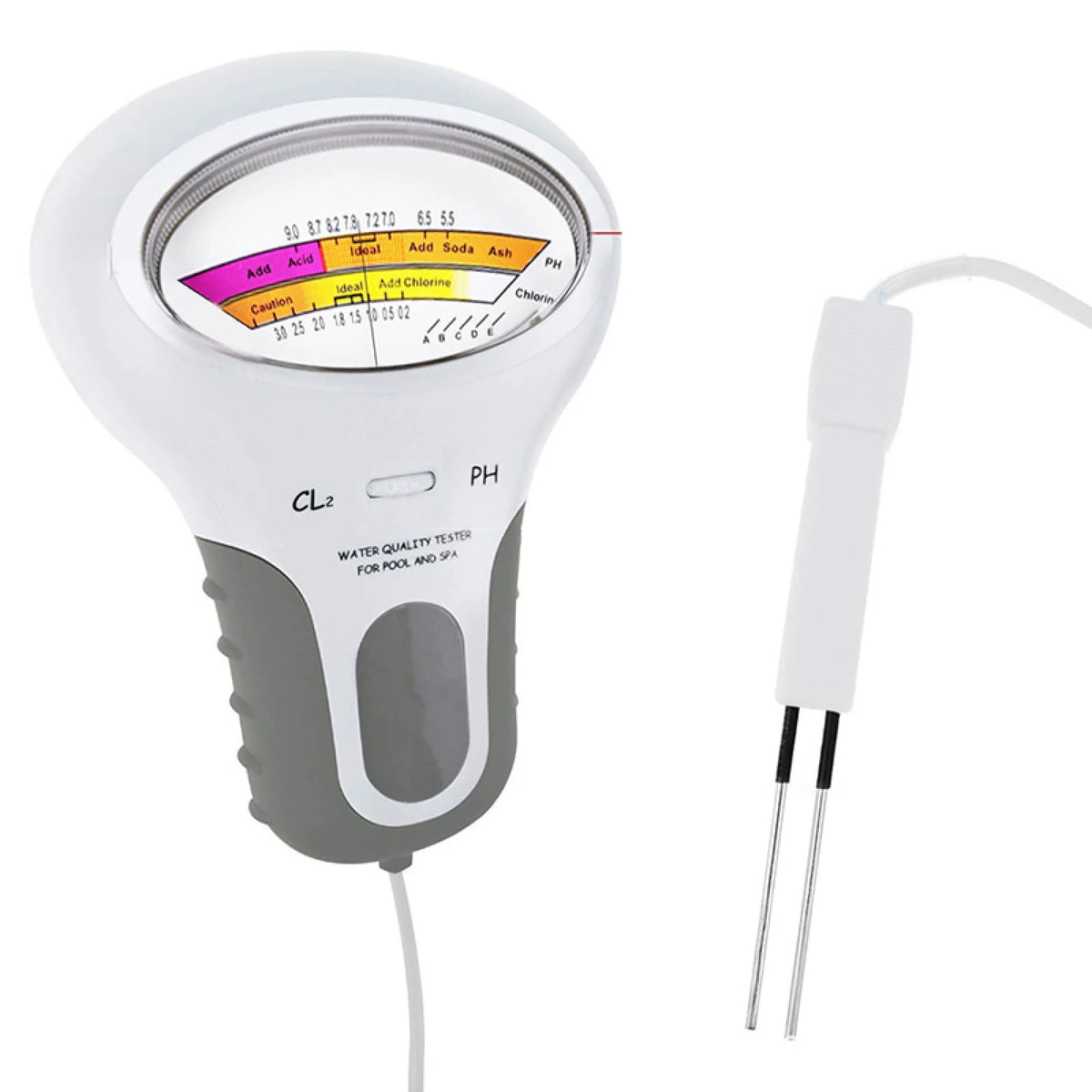 Portable PH/CL2 Chlorine Tester for Swimming Pool (Digital Water Quality)