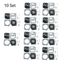 10x Carburetor Diaphragm Kit for Zama RB-41 Stihl 20T 021 023 025 FS300 FS350
