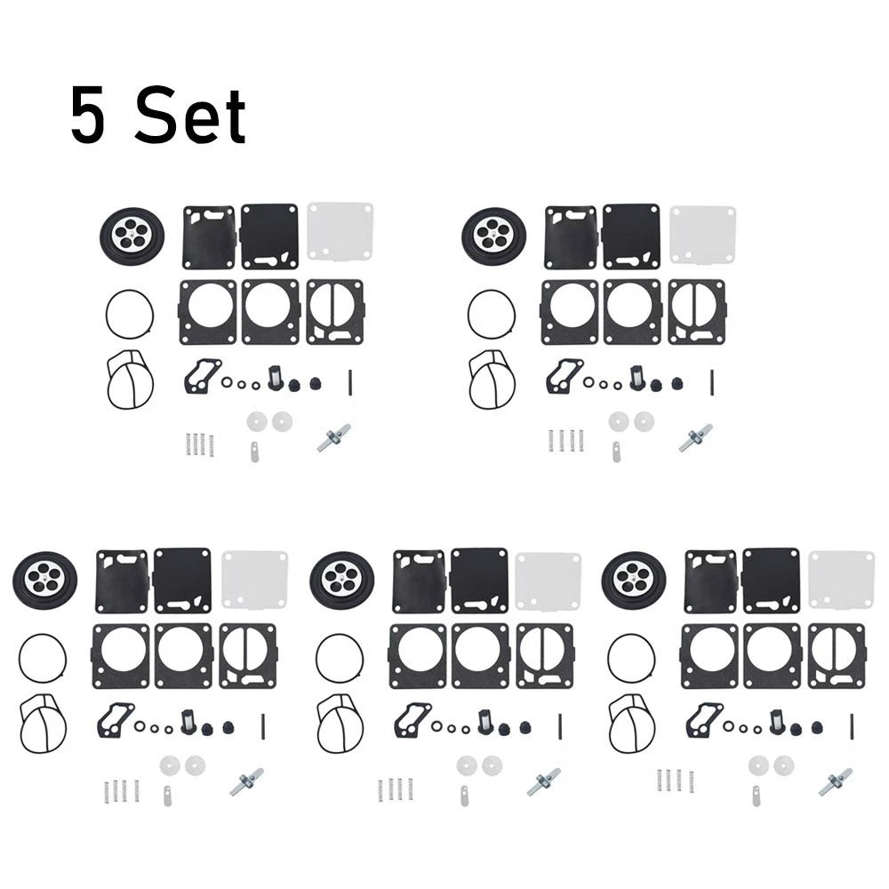 Set of 5 Carburetor Repair Kits for SeaDoo 650 717 787 800 GTI GTS GTX SP