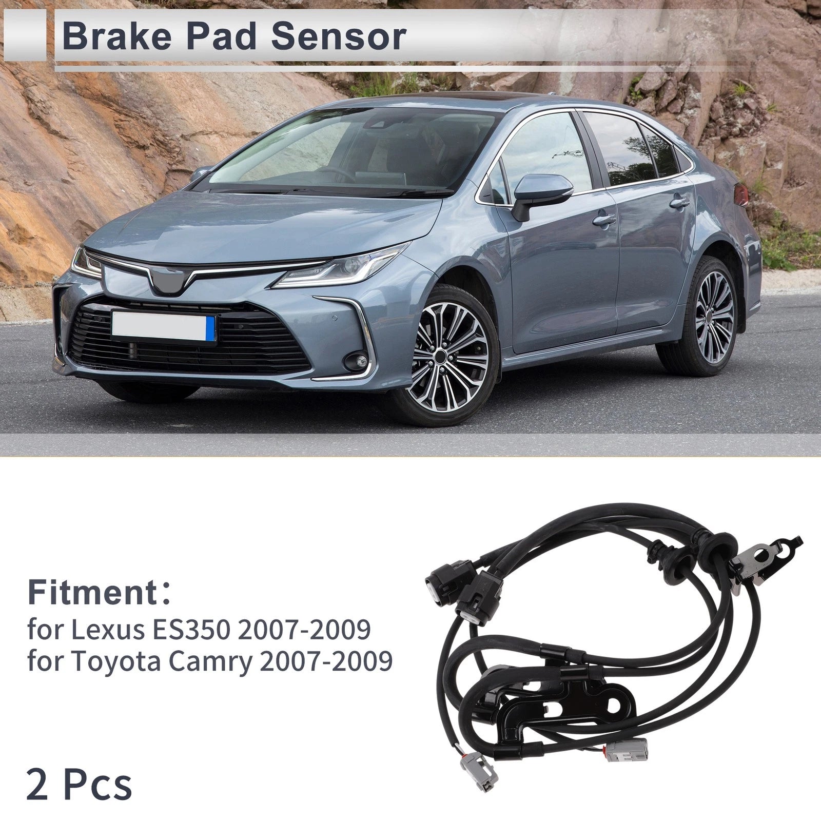 Rear Wheel Brake Pad Wear Sensor OEM for Lexus ES350 (2007–2009)