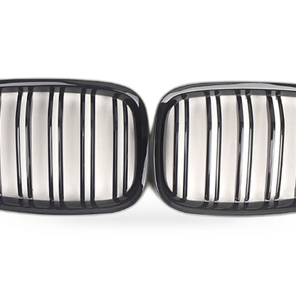 Gloss Black Double Line Grille for BMW 5 Series F07 GT (2010–2016)
