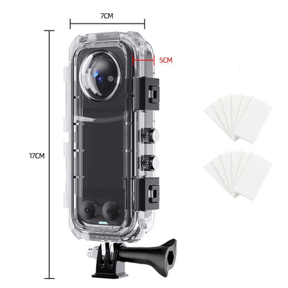 60 Meter Diving Housing Case for Insta360 X5 (Waterproof, Tempered Glass)