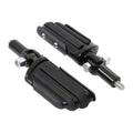 Black Passenger Footpeg Footrest Support Mount for Harley Softail (2000–2006)