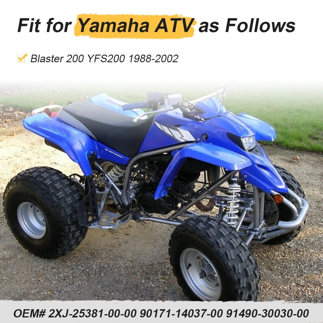 Rear Axle Shaft with Sprocket Hub Collar for Yamaha Blaster YFS200 (1988–2002)
