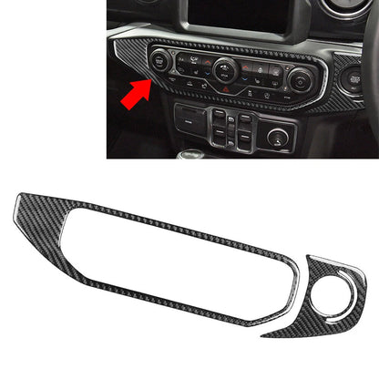 AC Climate Control Cover Trim for Jeep Wrangler JL JLU 4XE Gladiator JT (2018–2023)