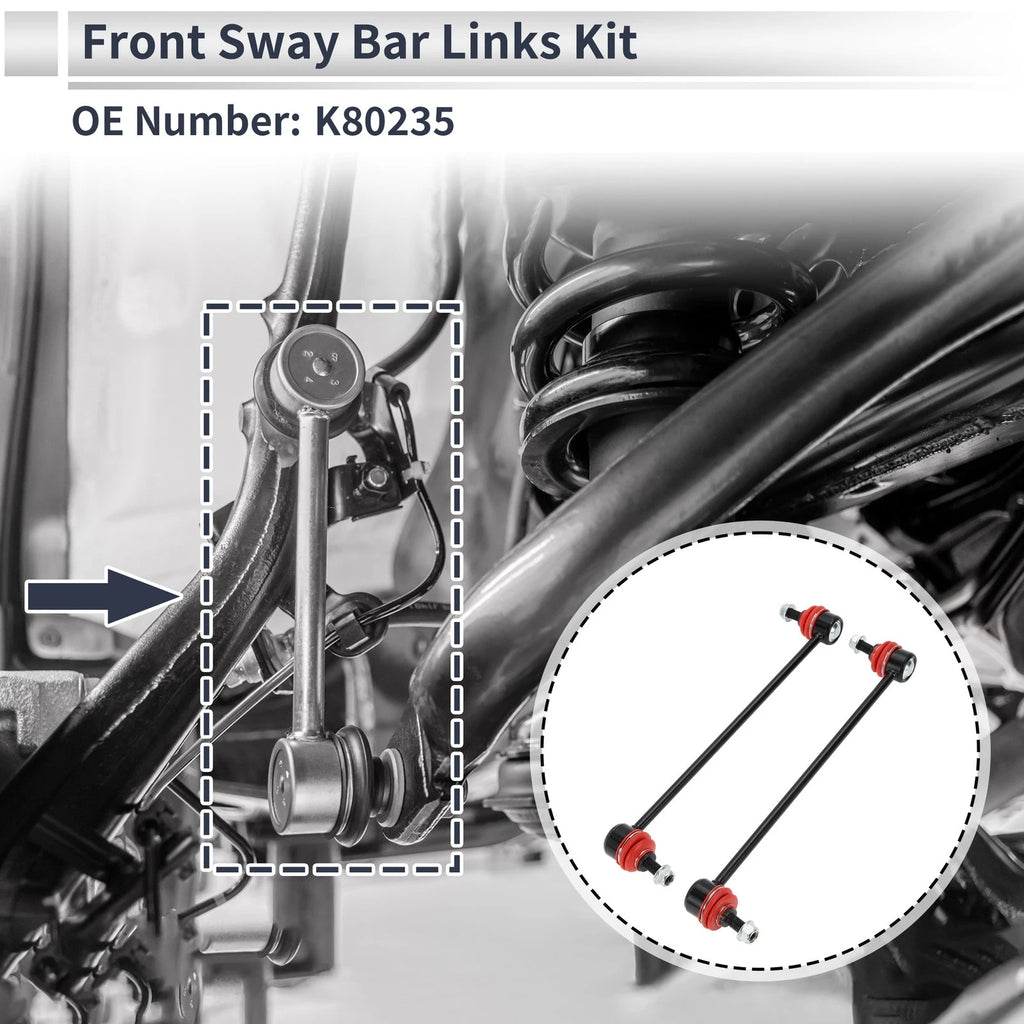 Front Stabilizer Bar Links Replacement for BMW 740i 1995-2001 (2 Pcs)