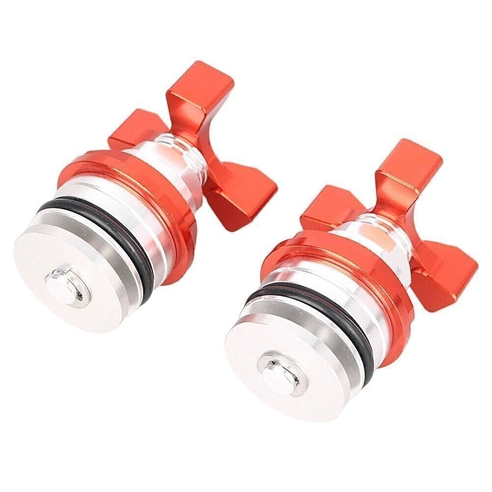 2X 37mm Billet Aluminum Fork Preload Adjuster for Kawasaki Ninja 250 (All Years)