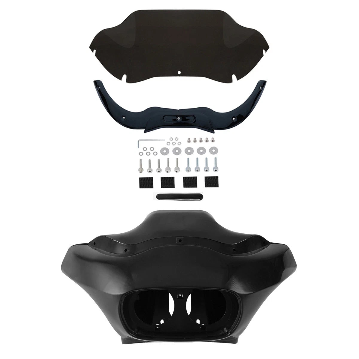 Unpainted Inner Outer Fairings Windshield Trims for Harley Road Glide (1998–2013)