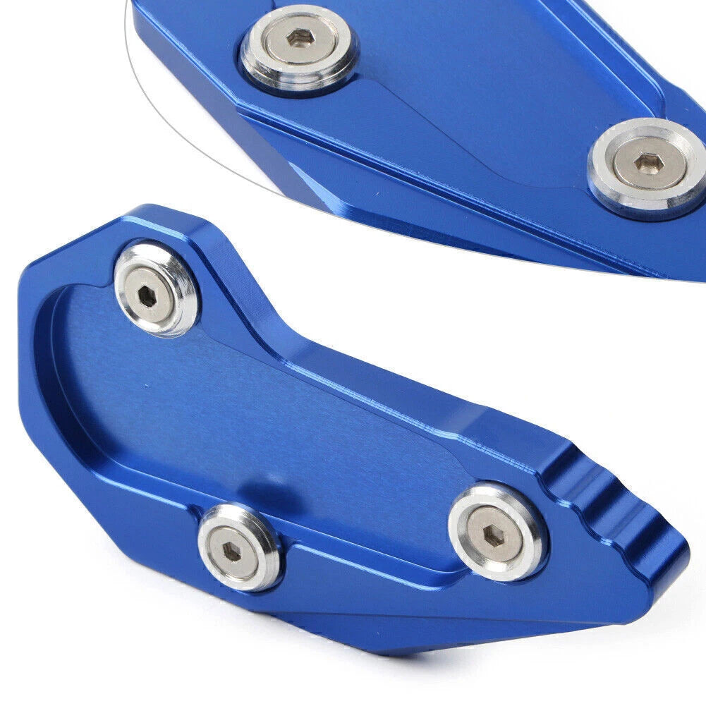 1pc Kickstand Side Stand Enlarger Plate For BMW R1200RS 1200R 2015 2016 Blue