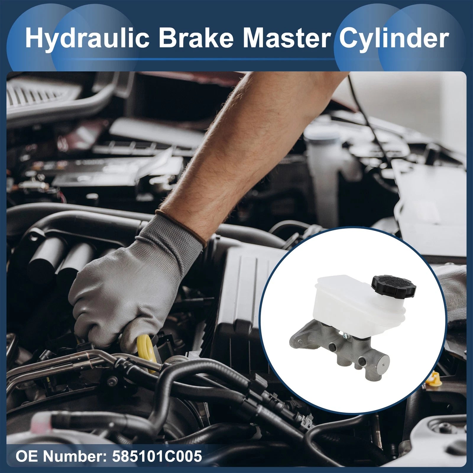 Brake Master Cylinder with Reservoir Replacement for Hyundai Getz (2005–2009)